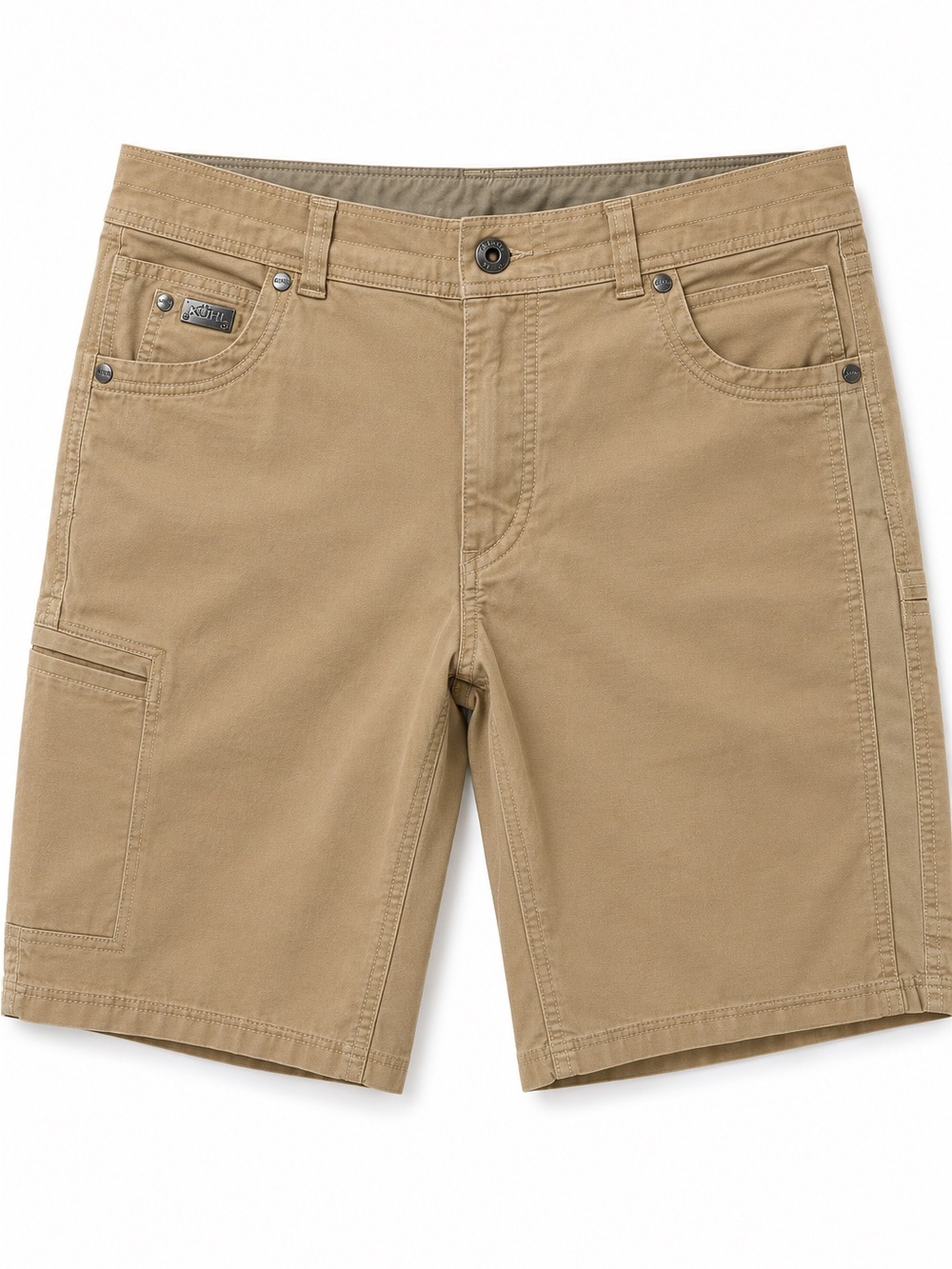 KÜHL Radikl Shorts Mens 36 Tan Cotton Blend Performance Hiking Cargo